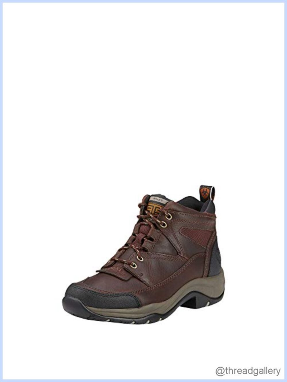 Full-Grain Leather Hiking Boots Round Toe Ankle High Outdoor